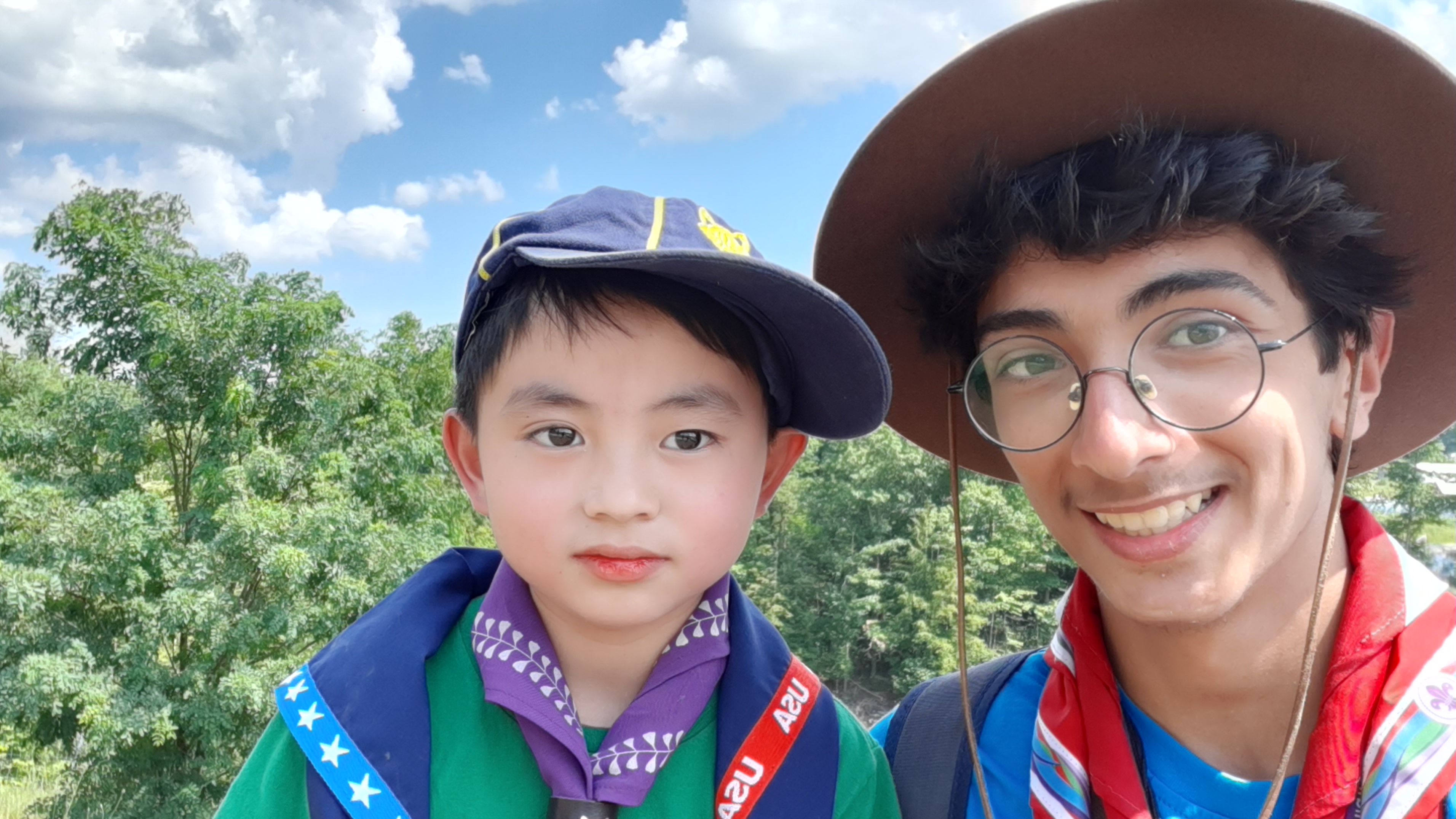 Young Visitors at the Summit