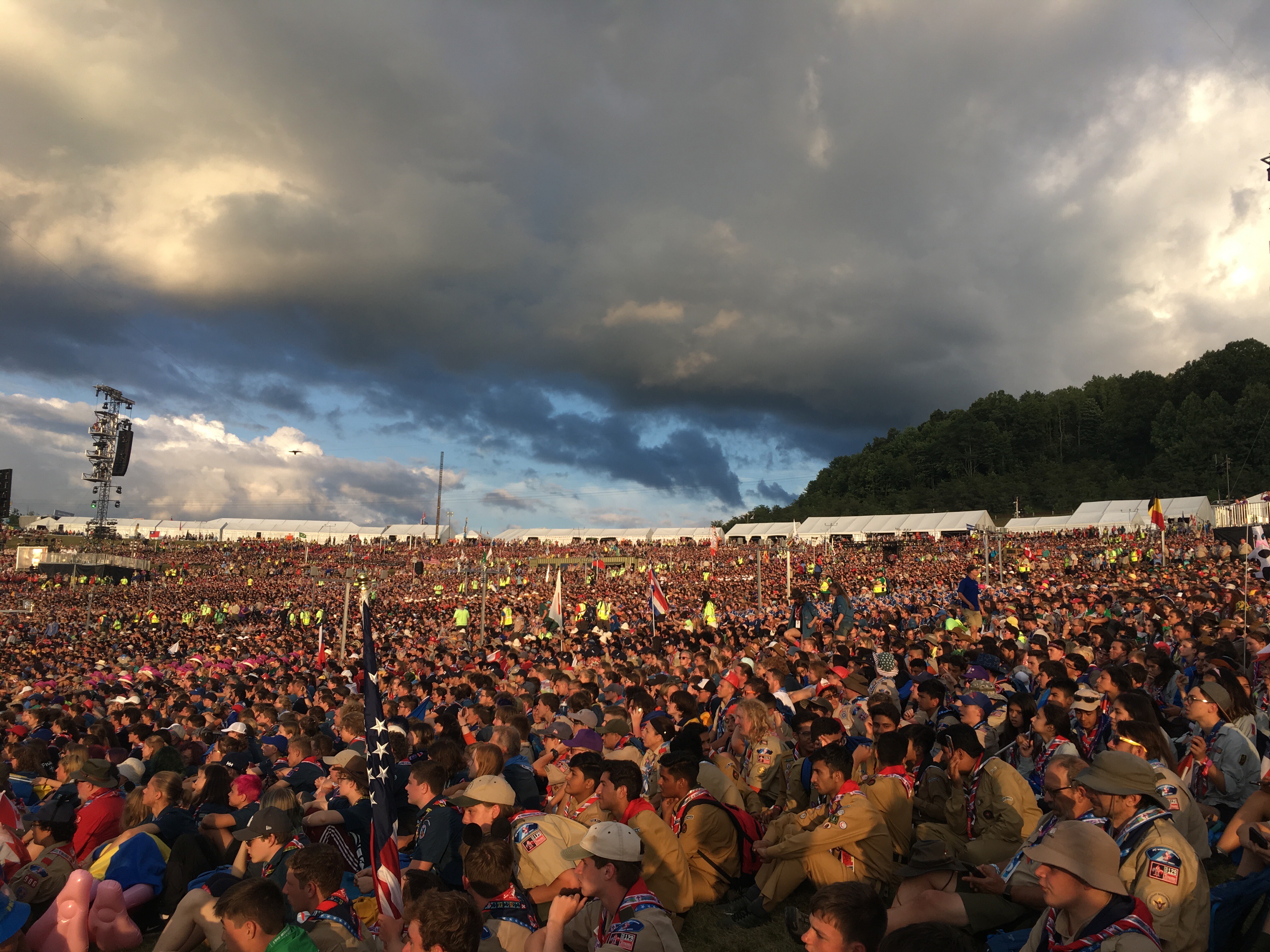 The opening ceremony captured as a moment