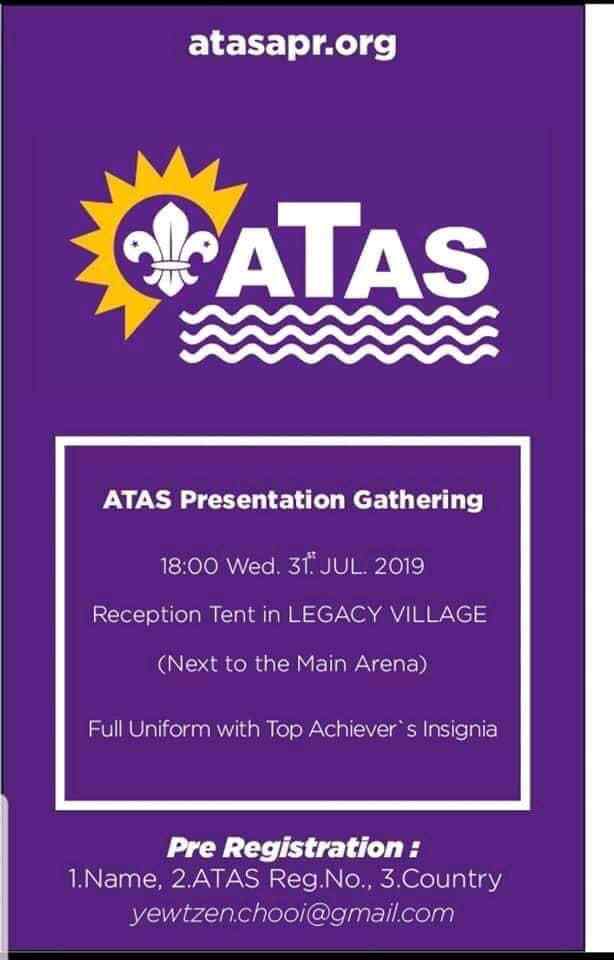 Reunión mundial de ATAS en WSJ y presentación del pañolin ATAS